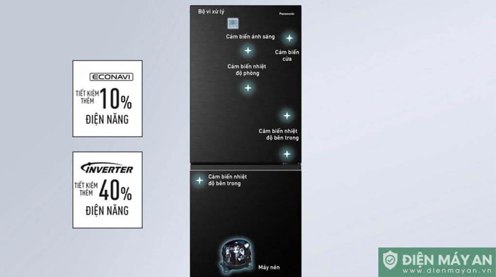 Tủ lạnh Panasonic Inverter 255 lít NR-BV281BVKV